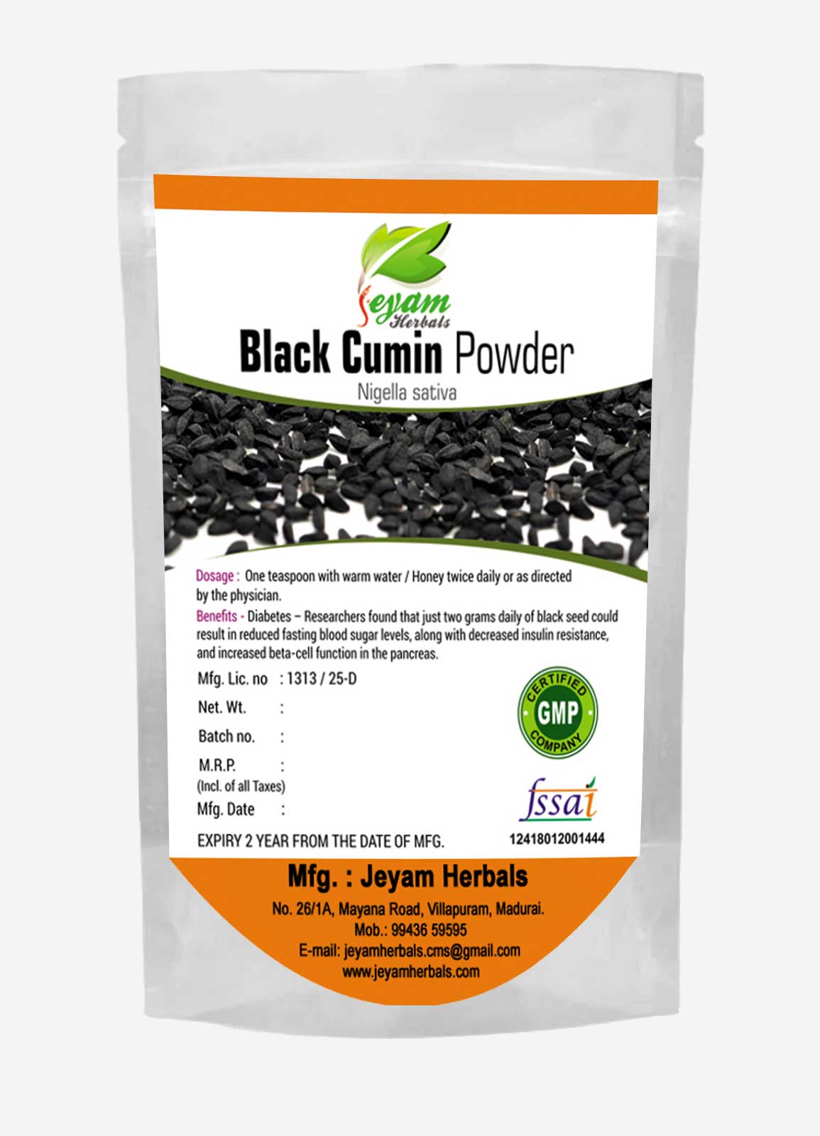 Black Cumin Powder