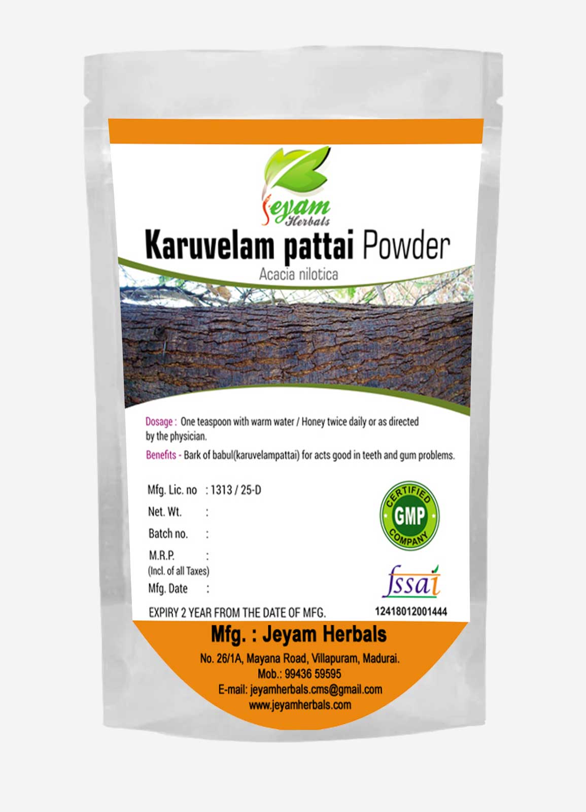 Karuvelam Pattai Powder