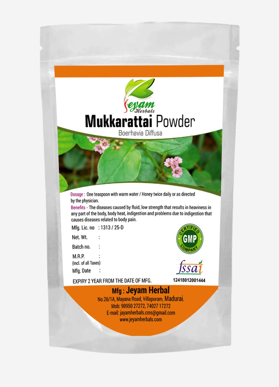 Mukkarattai Powder