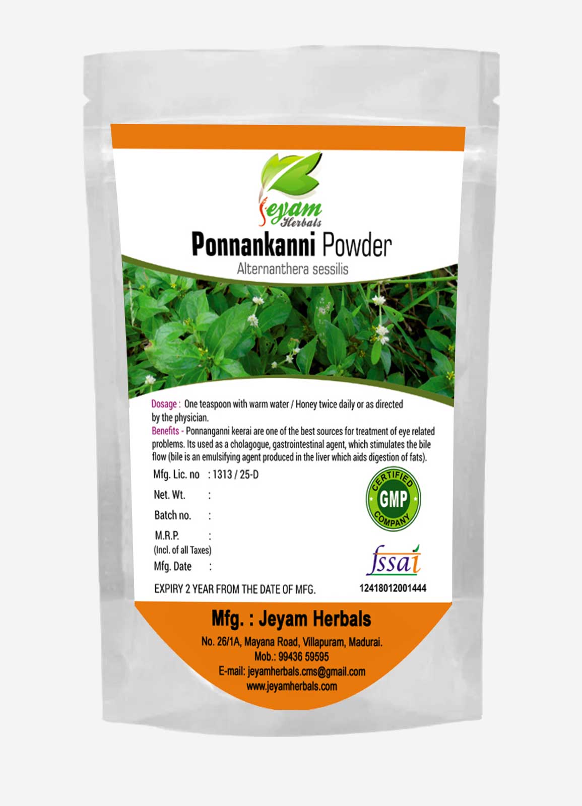 Ponnankanni Powder