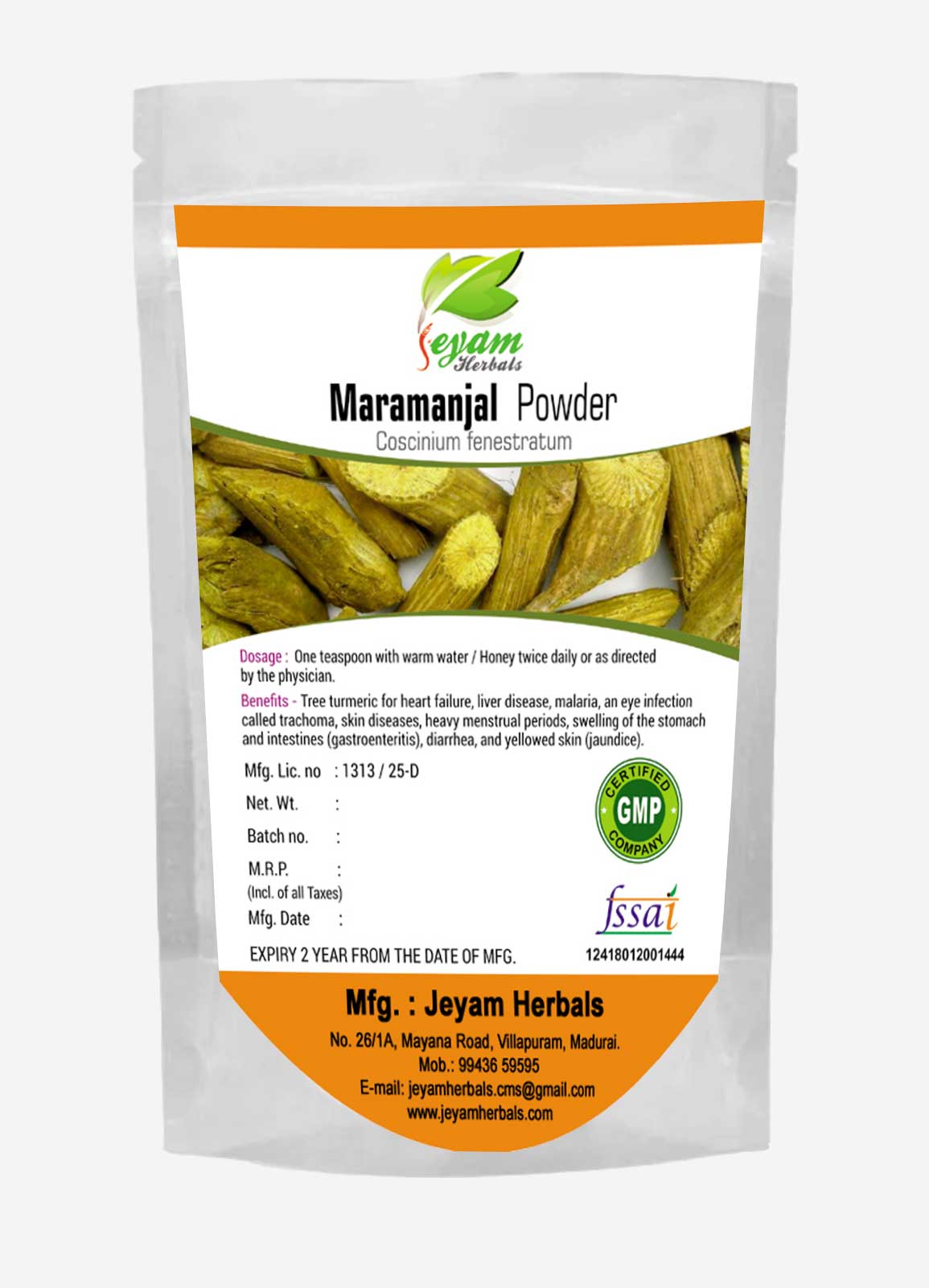 Maramanjal Powder