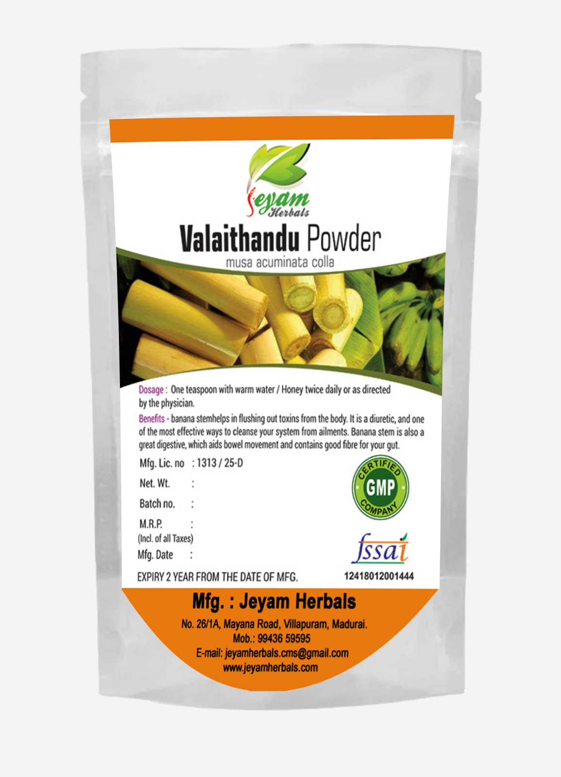 Valaithandu Powder